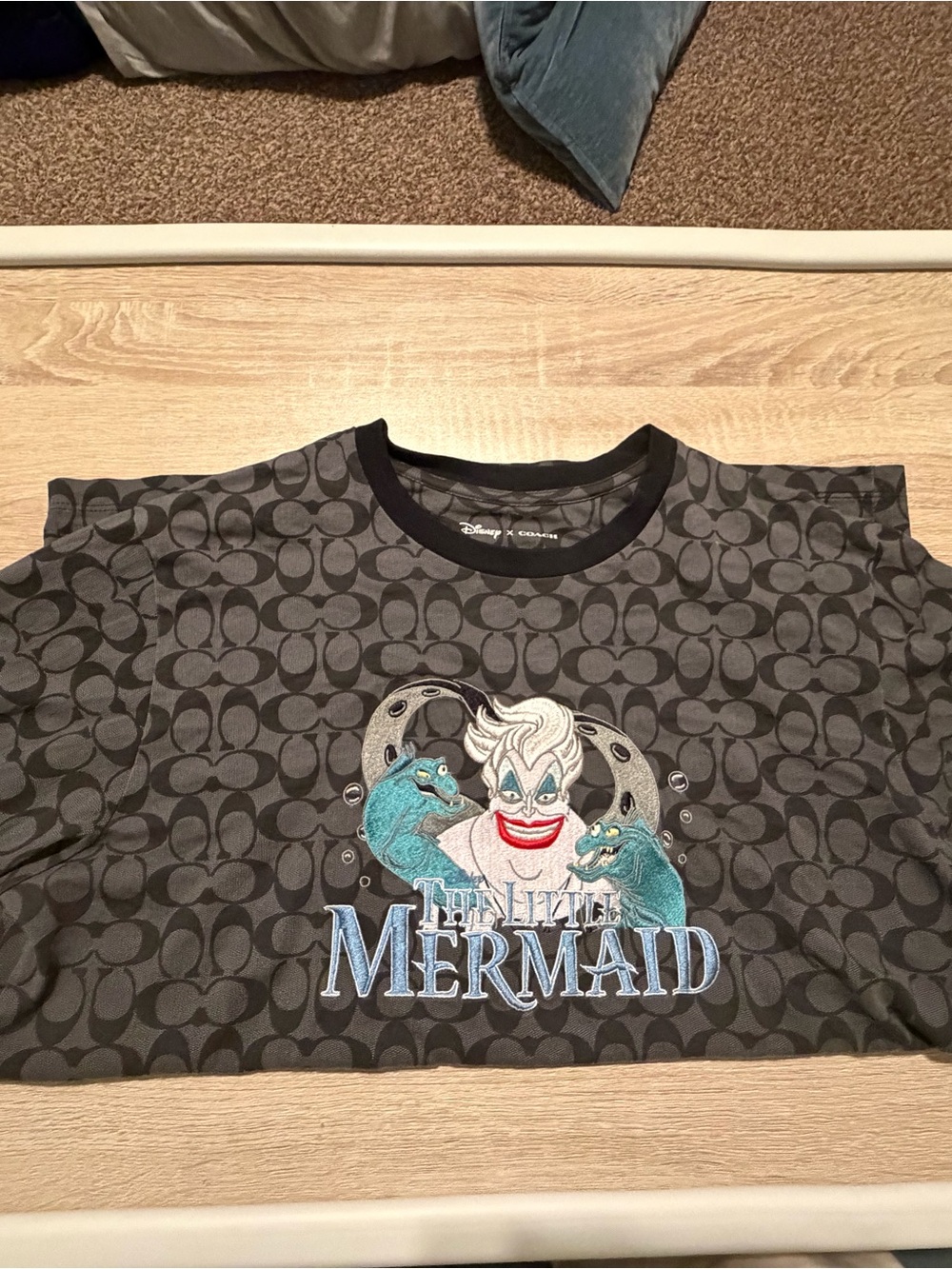 Coach Black & Gray Disney Ursula Graphic Long Sleeve Tee